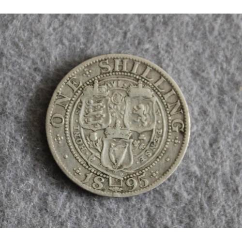 467 - 1895 Queen Victoria Shilling