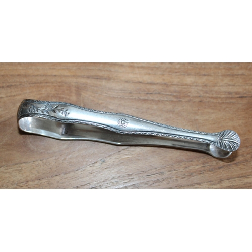 283 - Georgian Silver Sugar Tongs