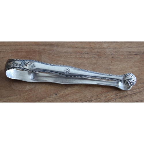 283 - Georgian Silver Sugar Tongs