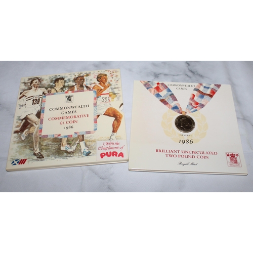 484 - 1986 Commonwealth Games £2 Coin in Collectors Folder