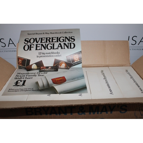 577 - Quantity Of Boxed Bryant & May Sovereigns Of England Match Books
All Proceeds Go To Charity