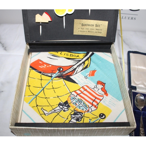 24 - One Vintage Boxed Liddell Sandwich Set & Boxed EPNS Elizabeth R 1953 Spoons
All Proceeds Go To Chari... 