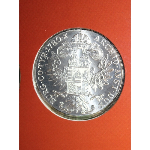 516 - Maria Theresa Taler Coin in Folder