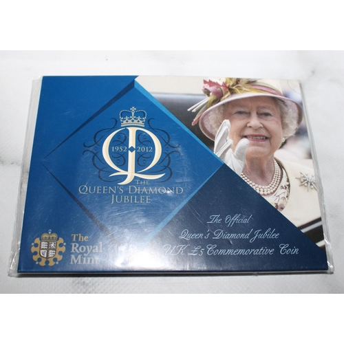 519 - Queens Diamond Jubilee The Royal Mint 2012 £5 Coin