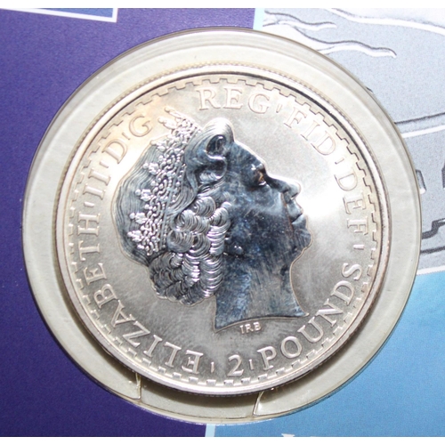 526 - The Royal Mint Britannia 2000 Silver Bullion UK £2 Coin