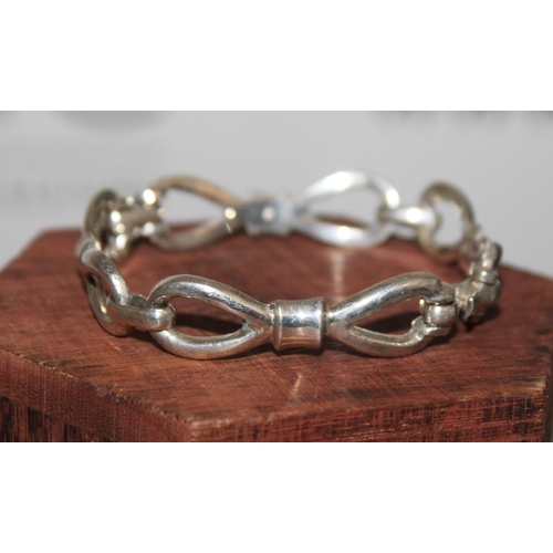 318 - Silver Stamped Bracelet