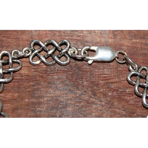 319 - Silver Stamped 925 Bracelet