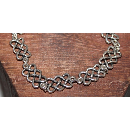 319 - Silver Stamped 925 Bracelet