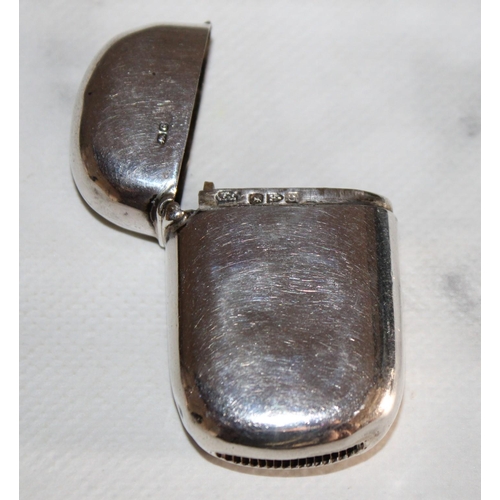 346 - Silver Hallmarked Match Stick Holder (Initialed M)
Length-5cm