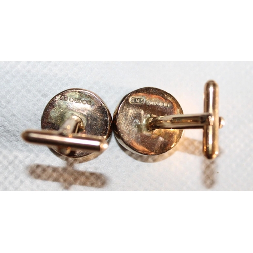 394 - Hallmarked 375 9ct Gold Cufflinks