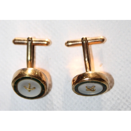 394 - Hallmarked 375 9ct Gold Cufflinks