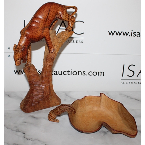 113 - Collectable Wooden African Carvings

Height of Cheetah is 33cm