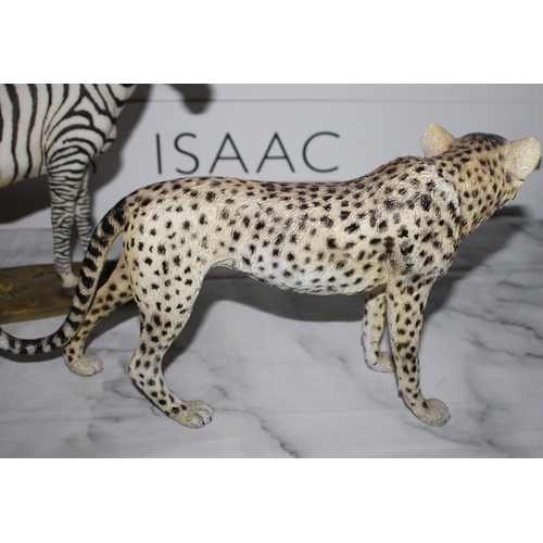 49 - Two Large Animals Zebra & Cheetah
Tallest-33.5cm