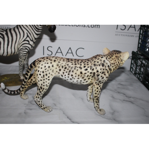 49 - Two Large Animals Zebra & Cheetah
Tallest-33.5cm