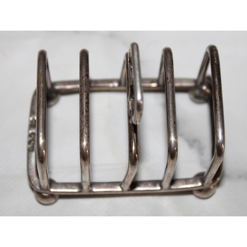 376 - Silver Hallmarked Toast Rack