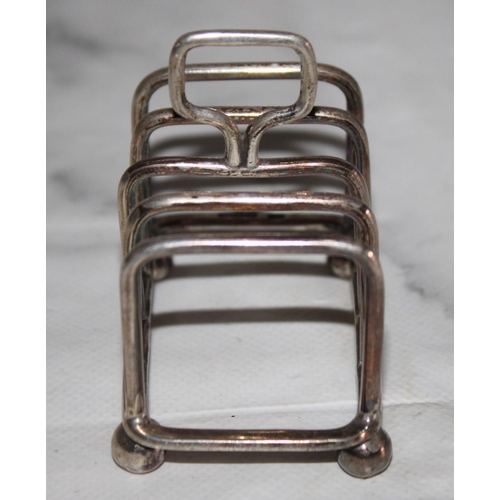 376 - Silver Hallmarked Toast Rack