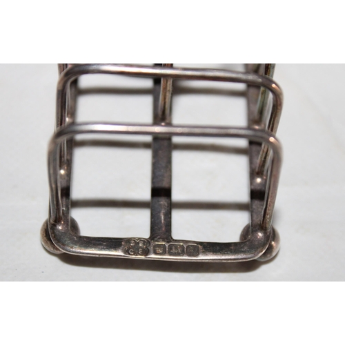 377 - Small Silver Hallmarked Toast Rack