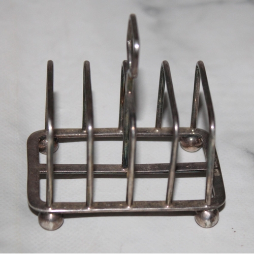 379 - Silver Hallmarked Toast Rack