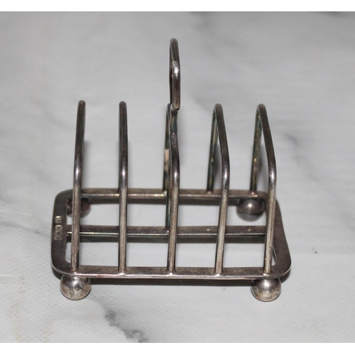 379 - Silver Hallmarked Toast Rack