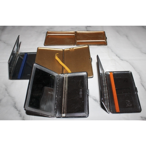 584 - Five Vintage Cigarette Cases