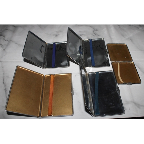 587 - Five Vintage Cigarette Cases