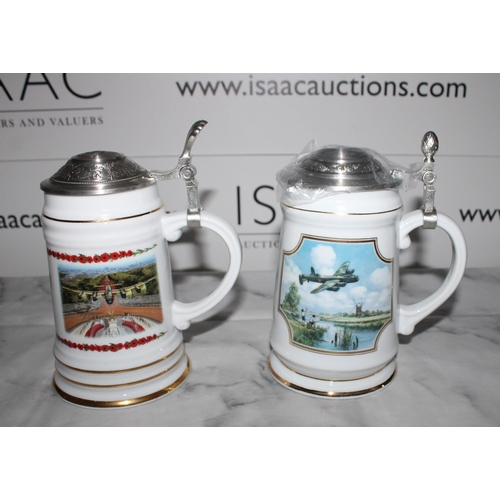 63 - Two Davenport Limited Edition Collectable Steins