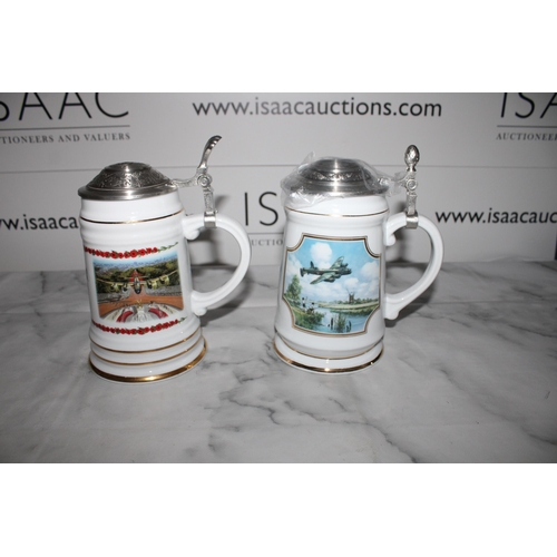 63 - Two Davenport Limited Edition Collectable Steins