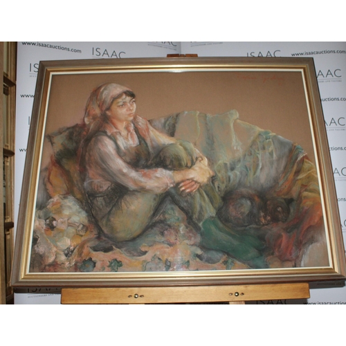 150 - Josephine Graham Pastel Frame - Measures 109cm x 87cm. Glass fronted frame.

Josephine Graham was a ... 