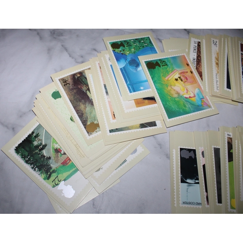 633 - Quantity Of Postcards With Stamp Images