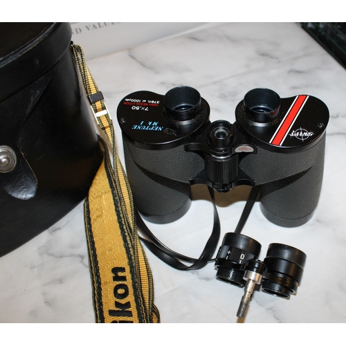 64 - Cased Binoculars Swift Neptune MK I (7 x,50)