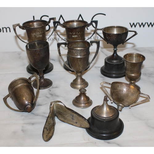 475 - Collection Of Silver Hallmarked Trophy's
Total Weight-585g