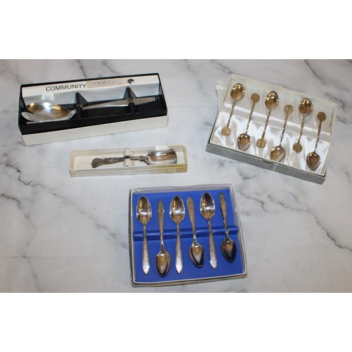 478 - 4 Boxed Silver Plated Cutlery Items