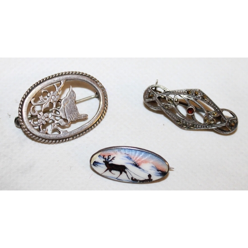 479 - Three Silver Brooches