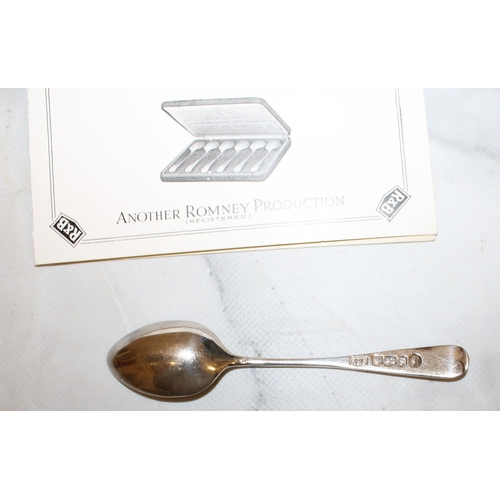 484 - Silver Hallmarked Tea Spoons in Box