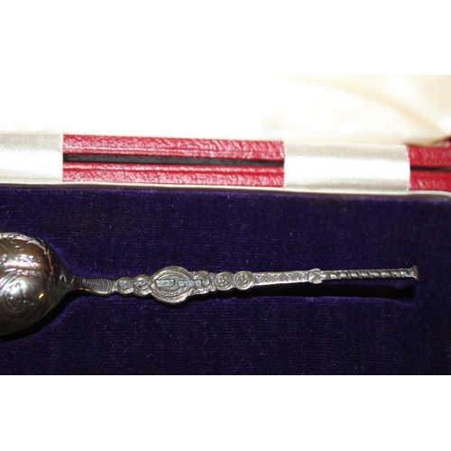 491 - Boxed Silver Hallmarked 1937 Coronation Spoon