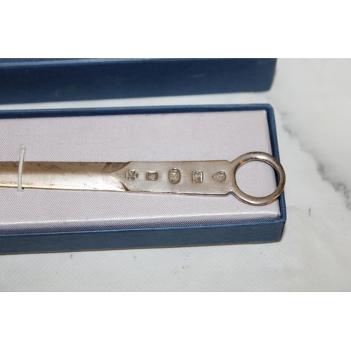 492 - Silver Hallmarked Letter Opener in Box