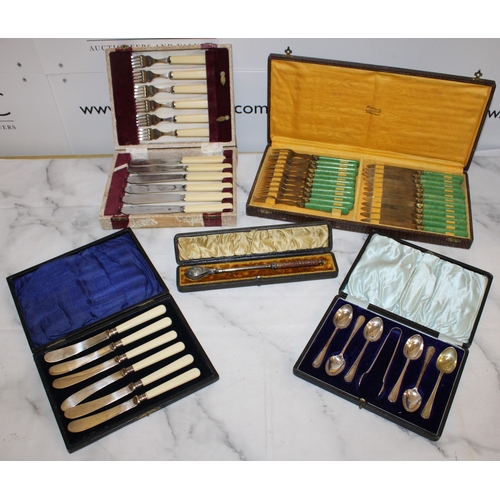 94 - Mixed Boxes of Silver Plated Cutlery