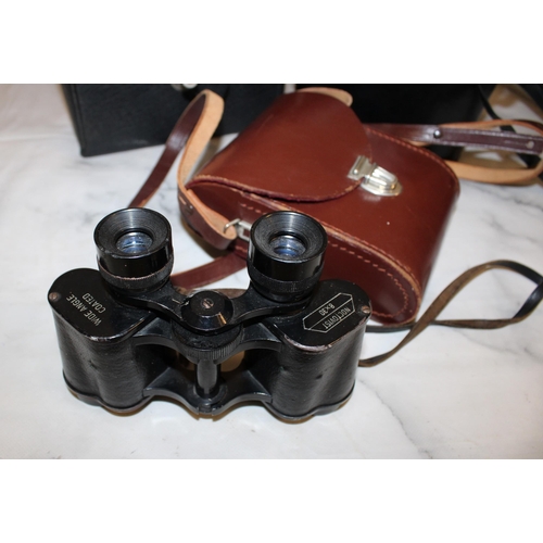 108 - Four Binoculars (3 In Cases) Untested