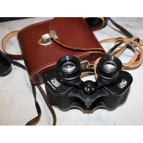 108 - Four Binoculars (3 In Cases) Untested