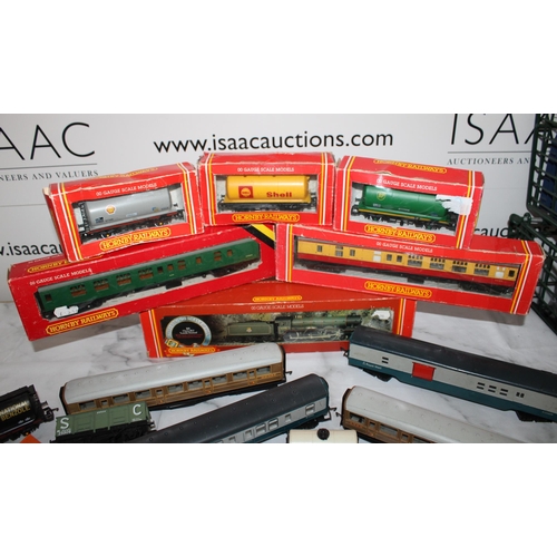 867 - Quantity Of Hornby Train Items including 7 Engines ( one boxed )