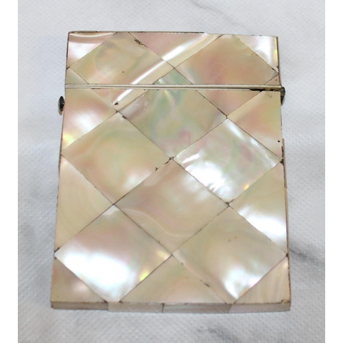 113 - Mother Of Pearl Card Case