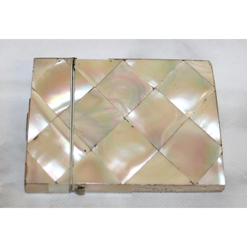 113 - Mother Of Pearl Card Case