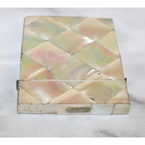 113 - Mother Of Pearl Card Case