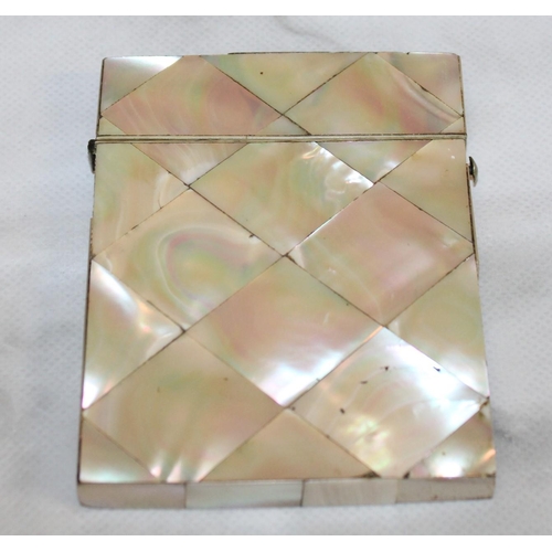 113 - Mother Of Pearl Card Case