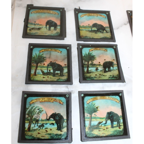 5 - Mixed Collection of Glass Lantern Slides - 3 Stories plus others...