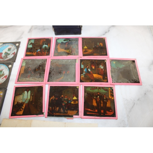 9 - Vintage Glass Lantern Slides - Various Stories...