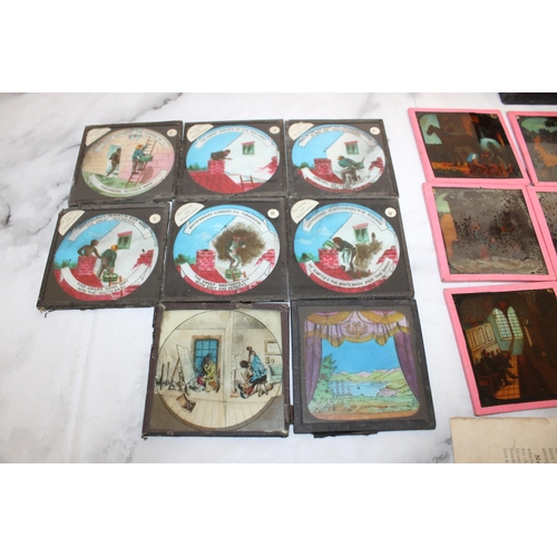 9 - Vintage Glass Lantern Slides - Various Stories...