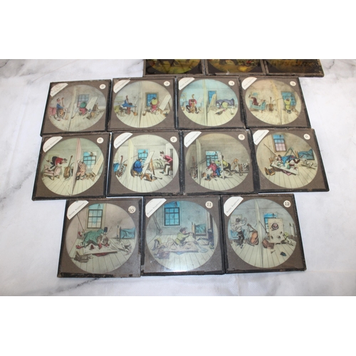 12 - Vintage Glass Lantern Slides - 22 Slides...