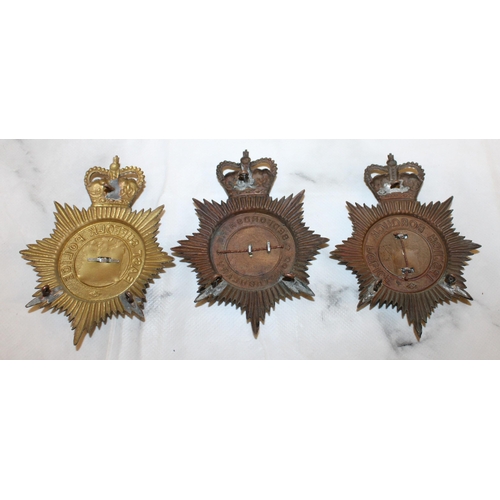 50 - Three Vintage Police Night Helmet Plate Badges

Ipswich Borough
Bedfordshire
East Suffolk 

All have... 