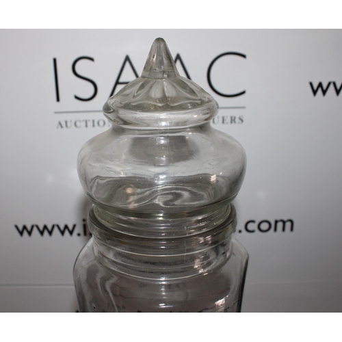 144 - Tall Glass Jar
Height-47cm
Collection Only